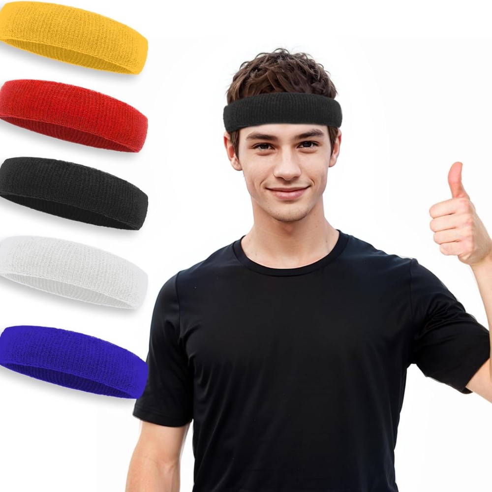 men with headbands