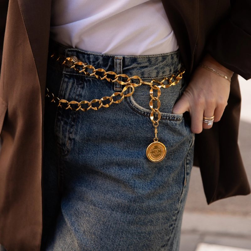 chanel waist chain