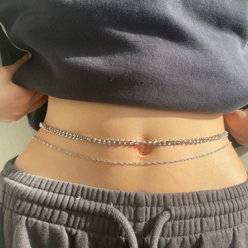 waist chain silver