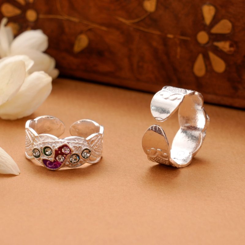 toe ring silver