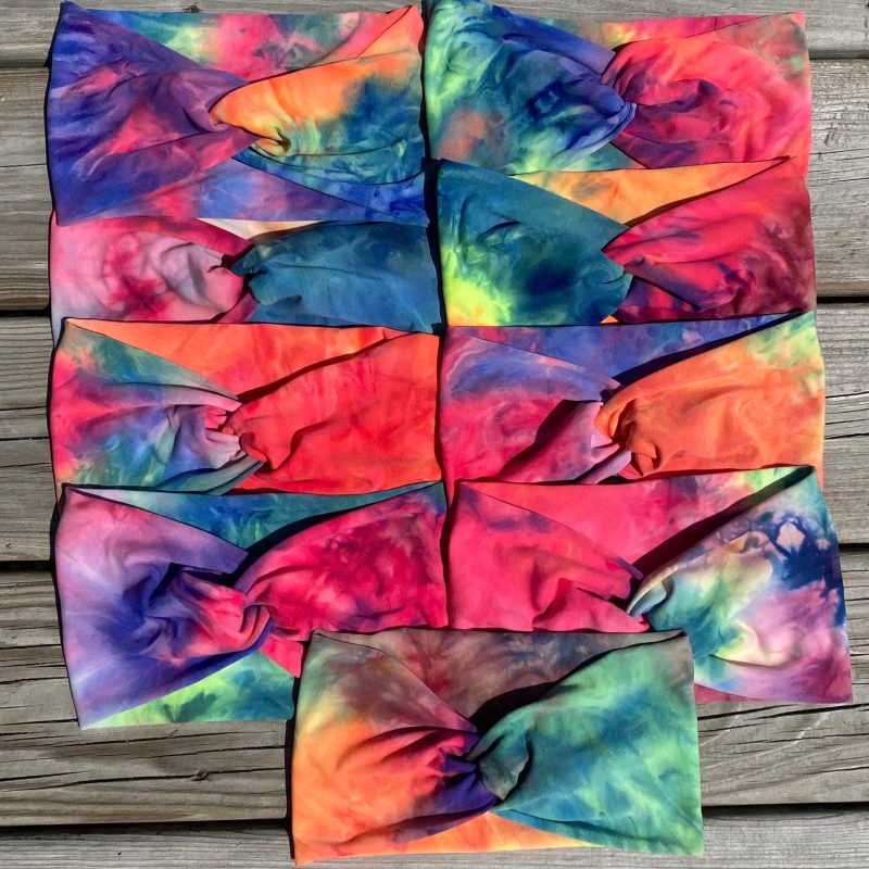 tie dye headbands