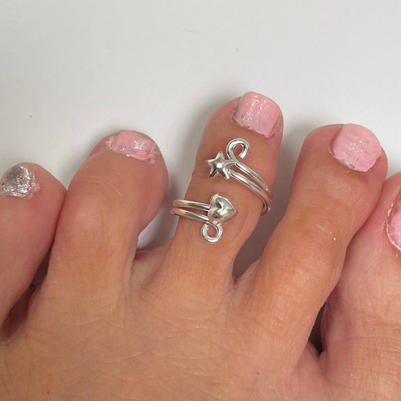 sterling silver toe ring