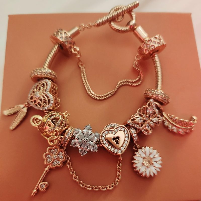 charms on a pandora bangle