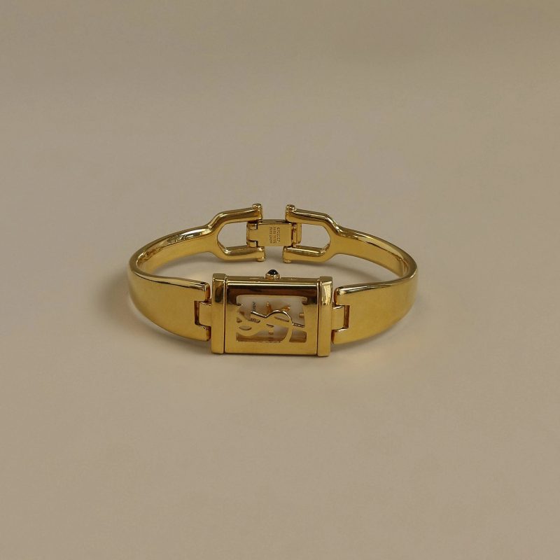 gold bangle watch