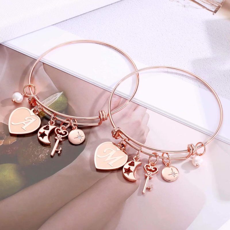 bangle bracelets with charms