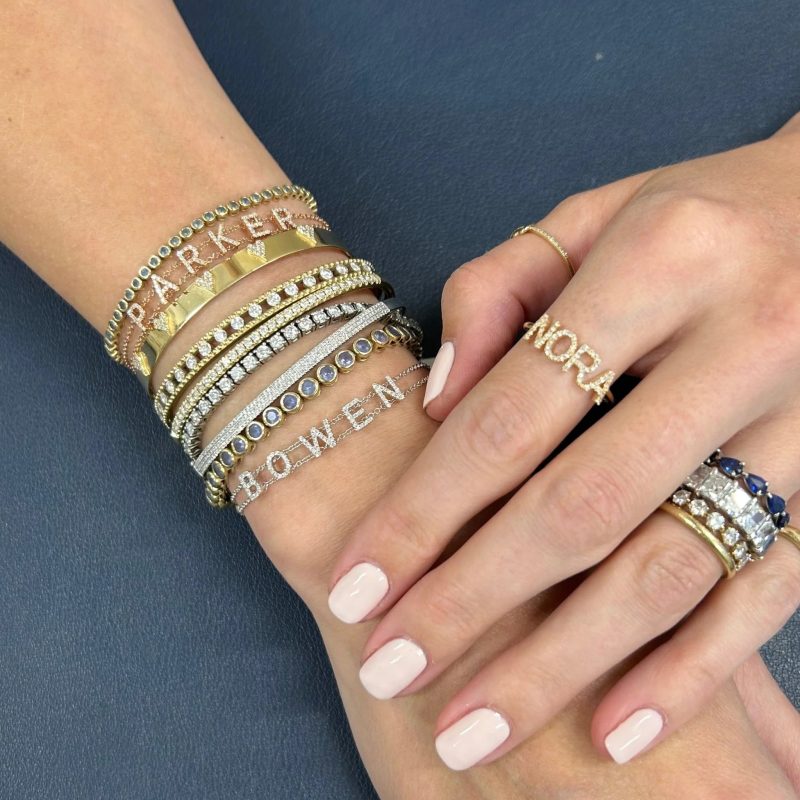 name bangle bracelet