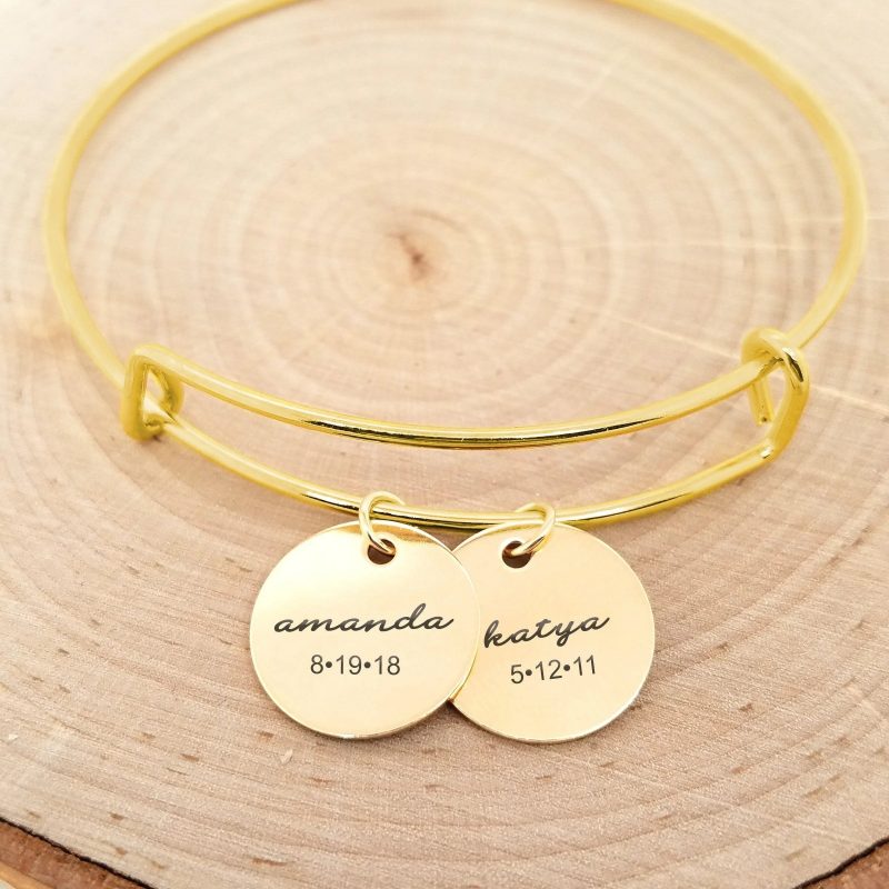 name bangle bracelet