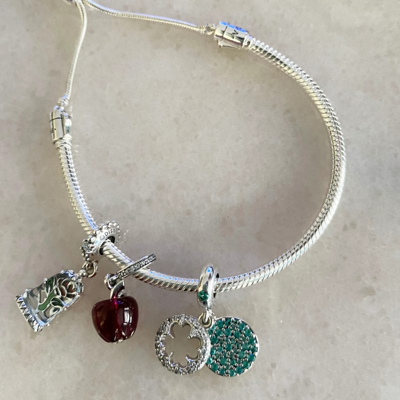 charms on a pandora bangle