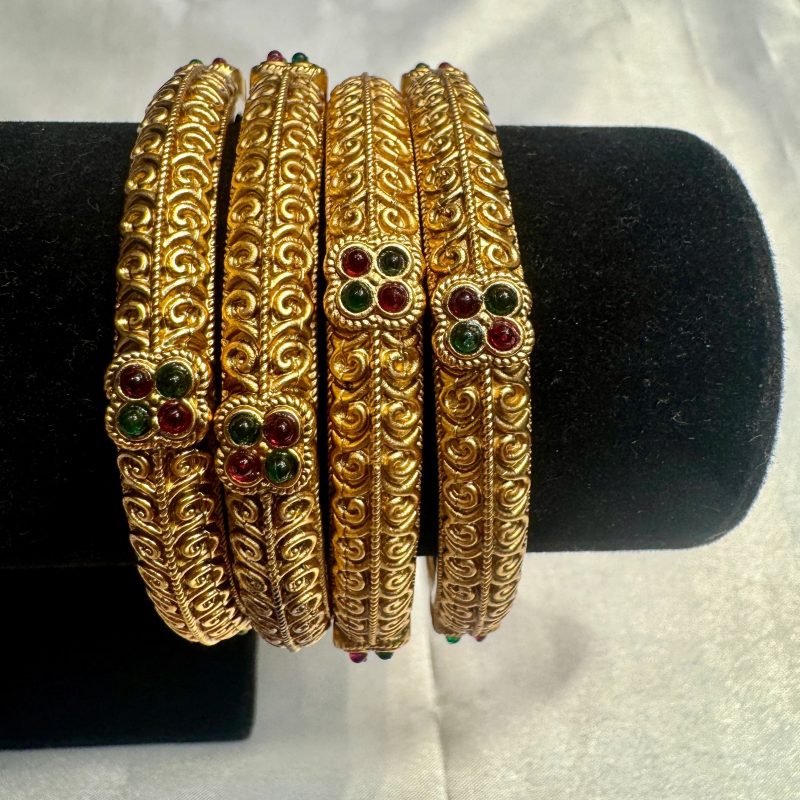 gold bangle set