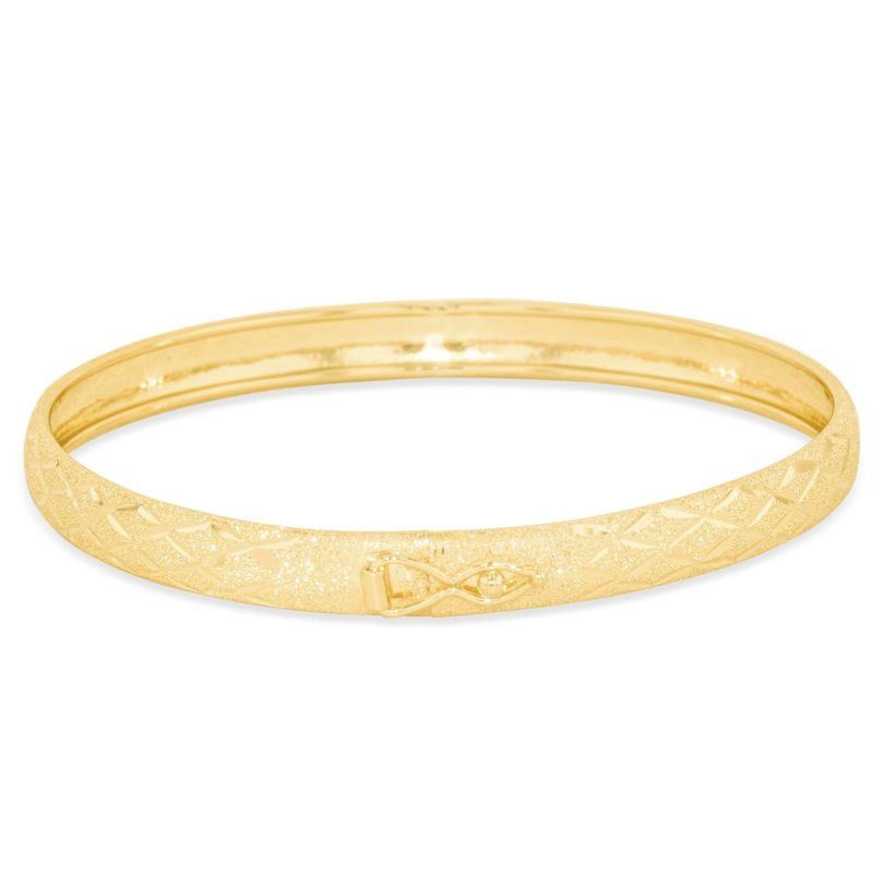 10k gold bangle bracelet