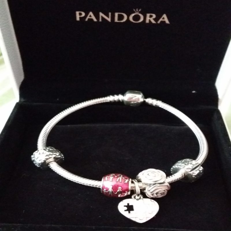 charms on a pandora bangle