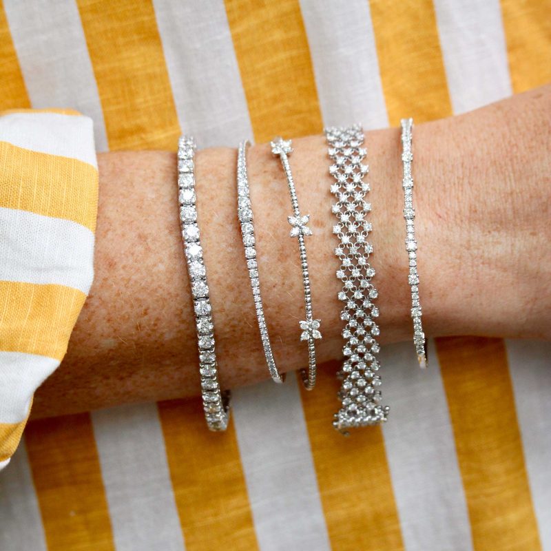 diamond bangle bracelet white gold