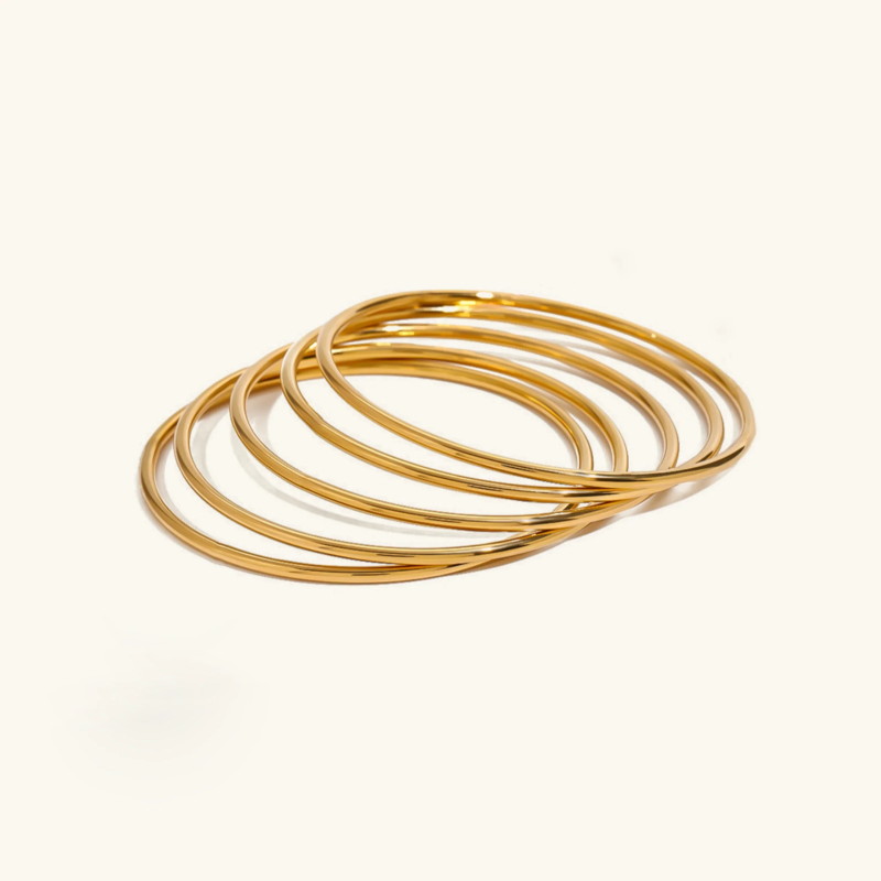 gold bangle set