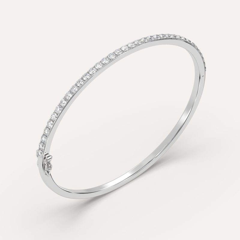 white gold bangle bracelet