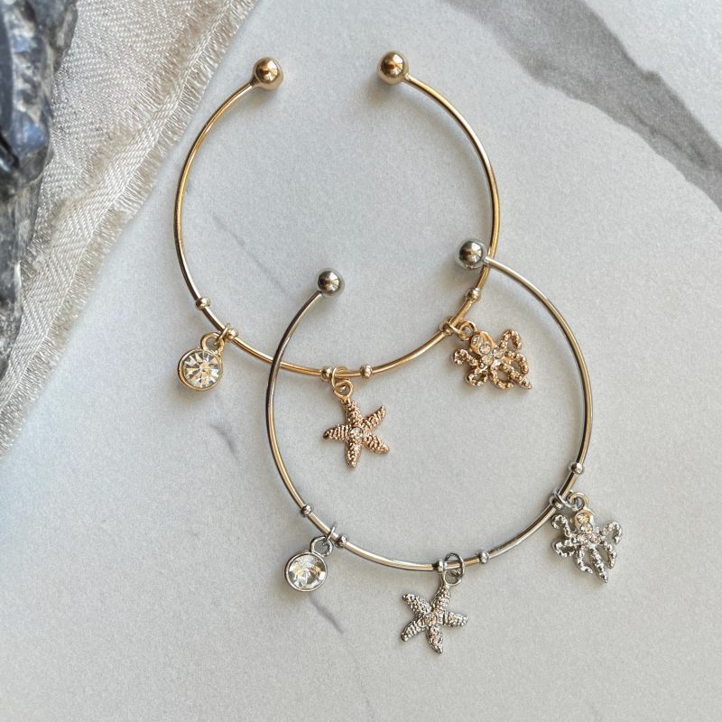 bangle bracelets with charms