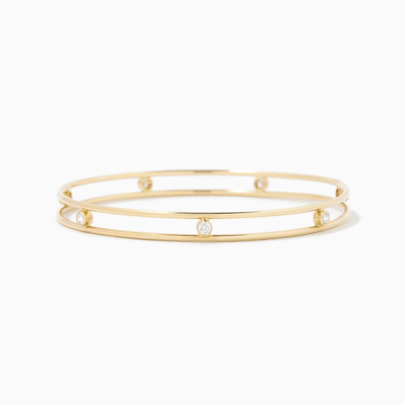 yellow gold bangle bracelet