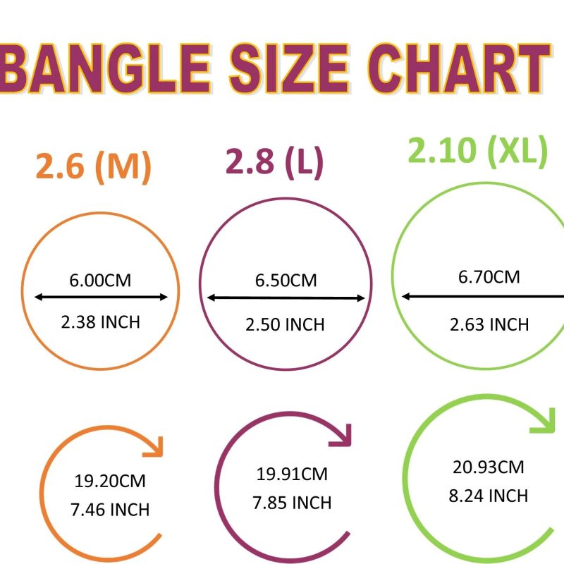 bangle size chart