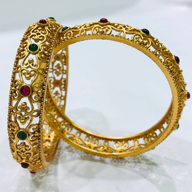 gold bangle set