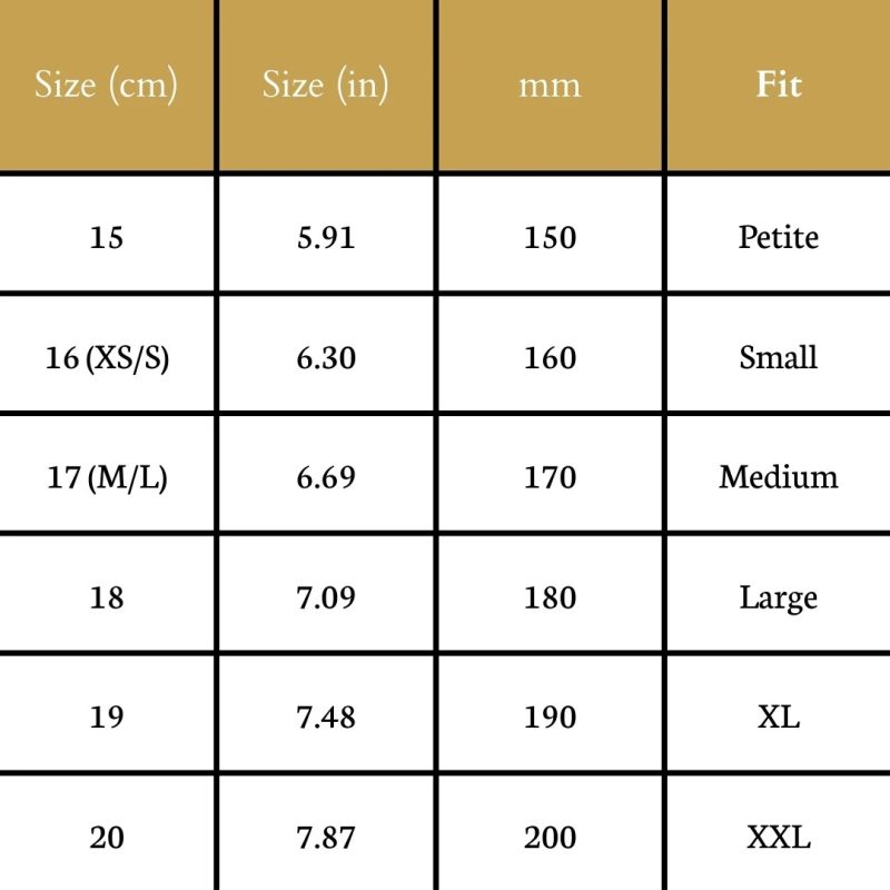 bangle size