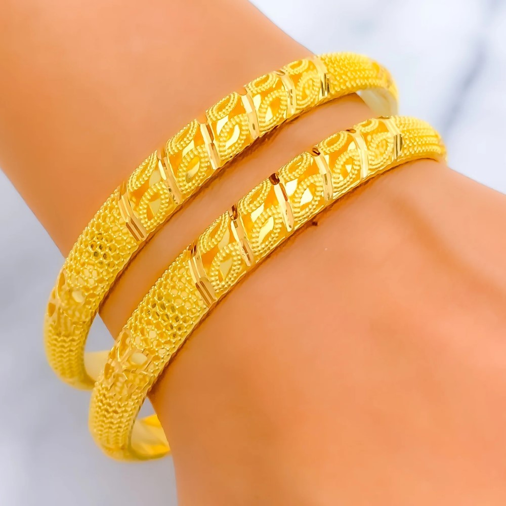 yellow gold bangle