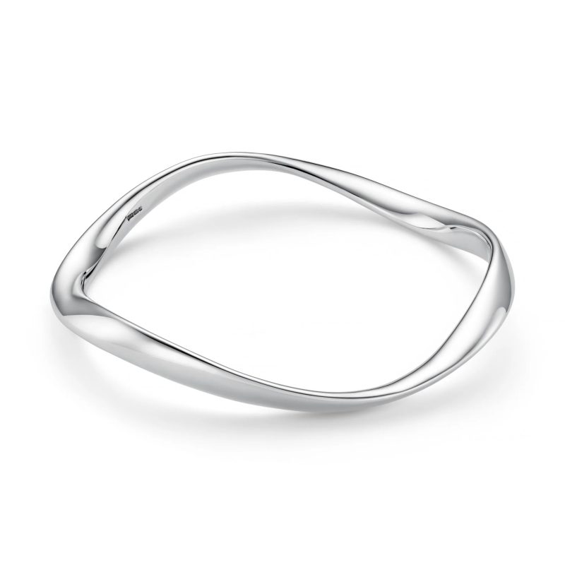 plain silver bangle