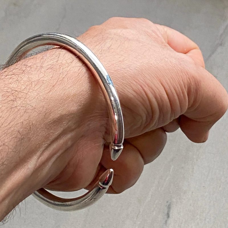 silver bangle bracelet