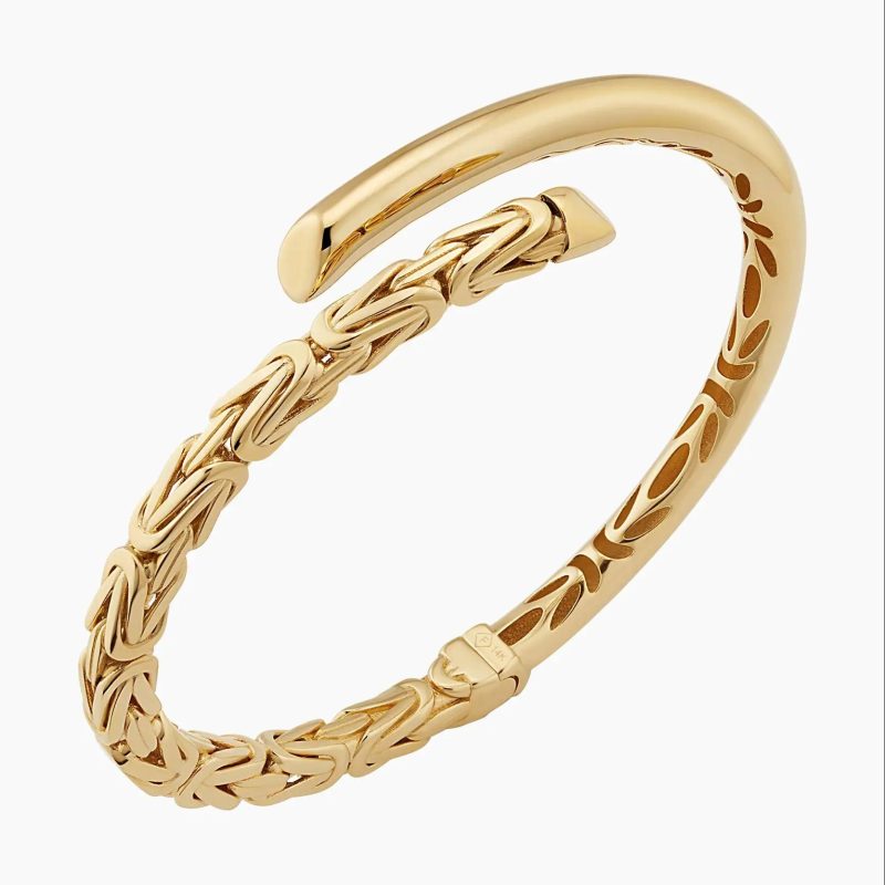 yellow gold bangle bracelet
