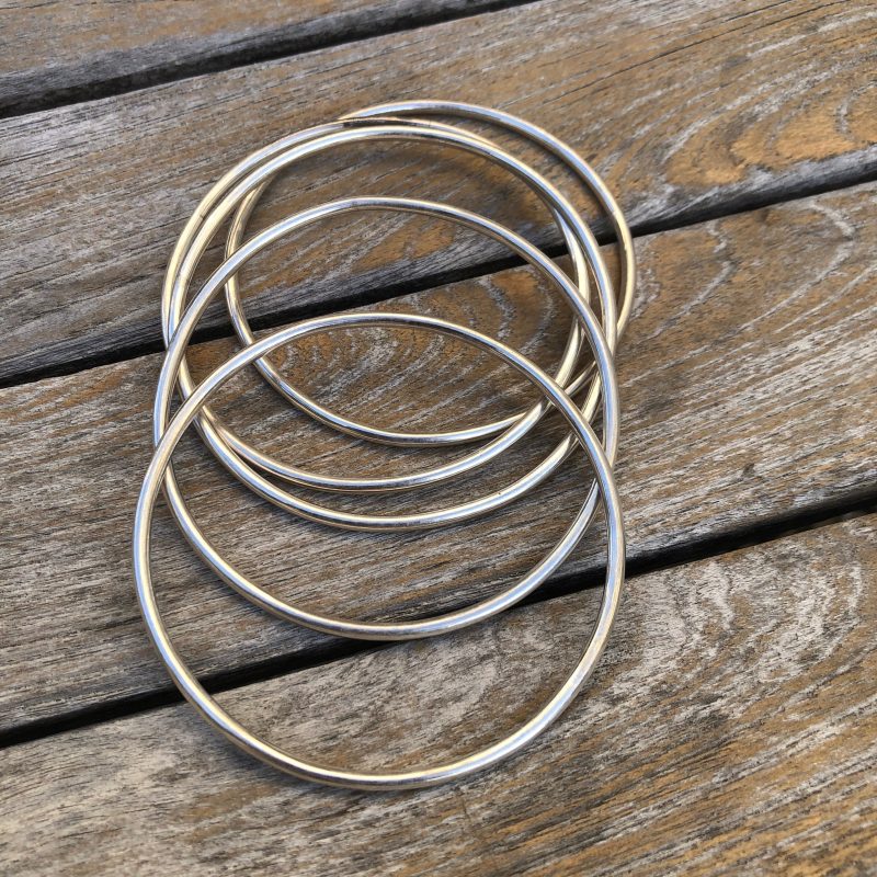 silver bangle bracelet