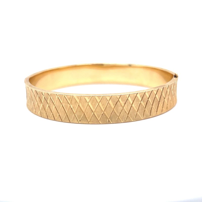 14k gold bangle bracelet
