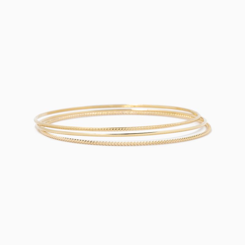 thin gold bangle bracelet