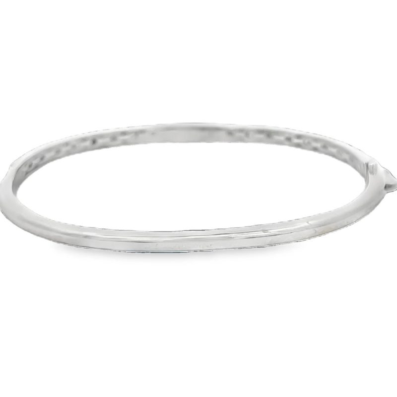 white gold bangle bracelet
