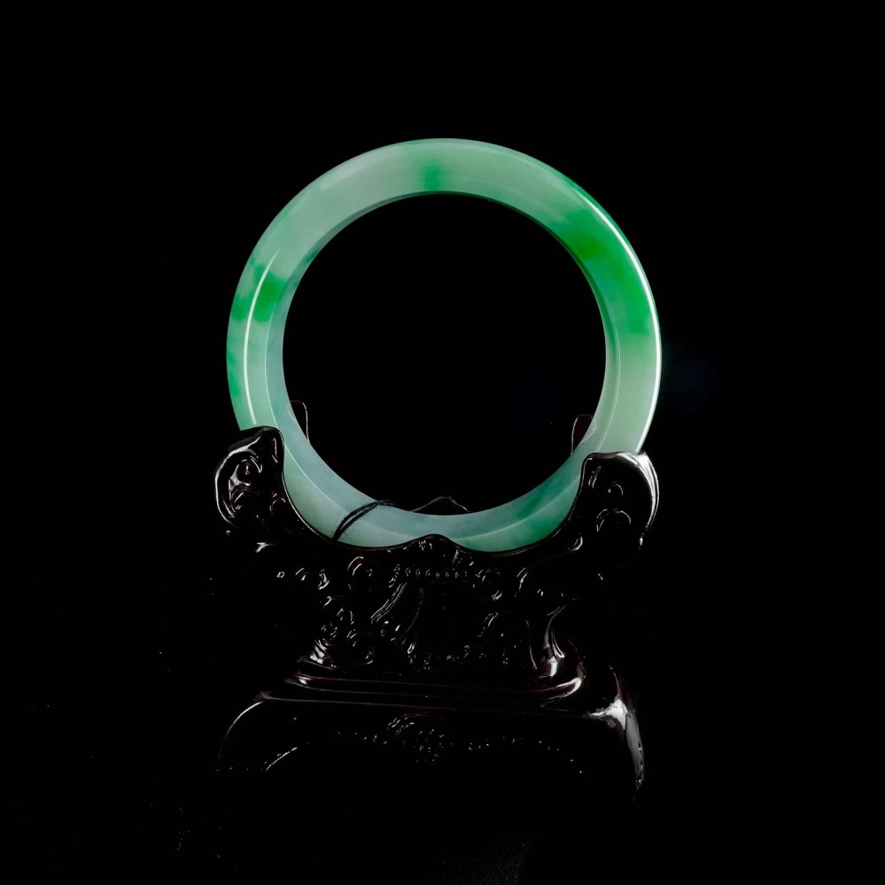 jade bangle with certificate