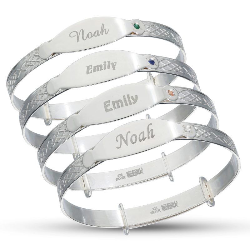 personalised baby bangle