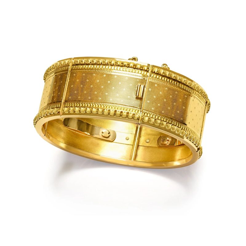 yellow gold bangle