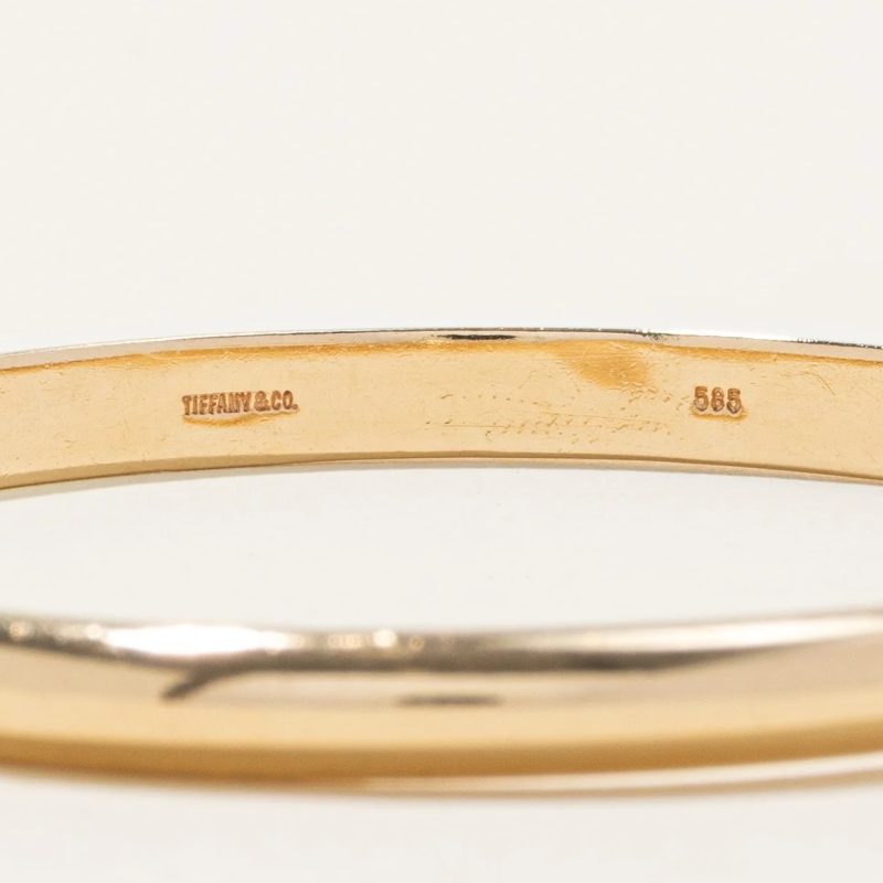 tiffany bangle bracelet gold