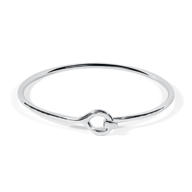 silver bangle bracelets for women