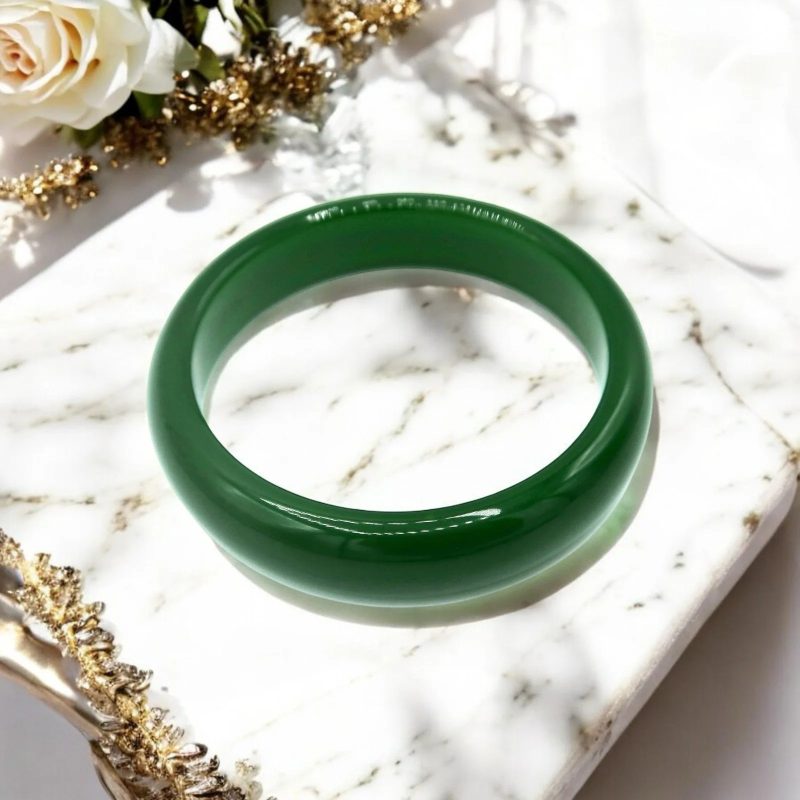 jade bangle with certificate
