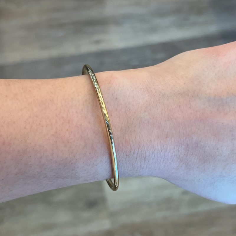 solid gold bangle