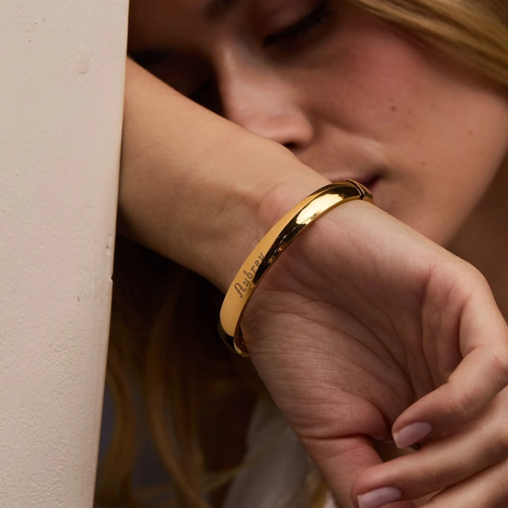 womens gold bangle bracelet