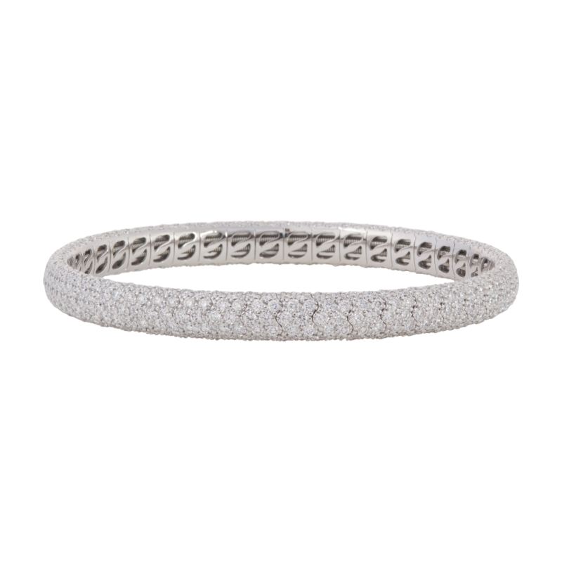 diamond bangle bracelet white gold