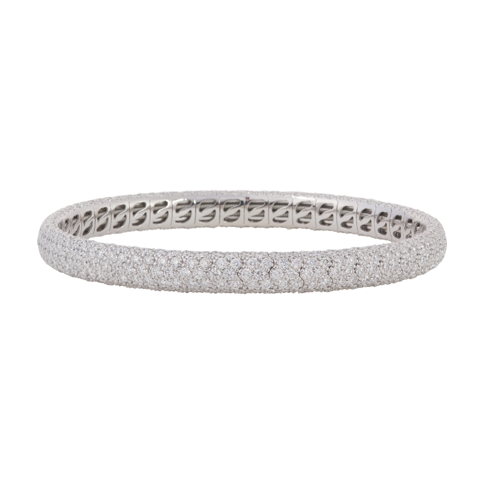 diamond bangle bracelet white gold