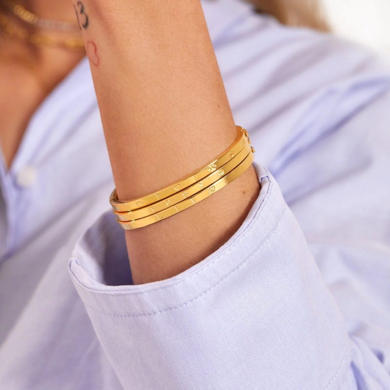 womens gold bangle bracelet