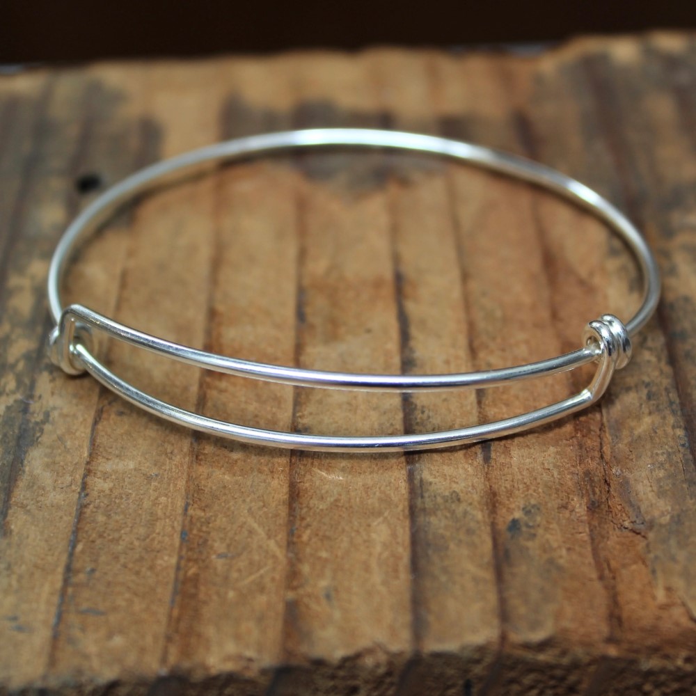 silver bangle bracelet