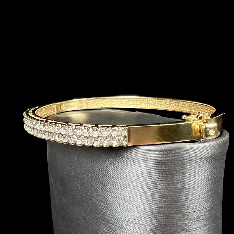 gold diamond bangle bracelet