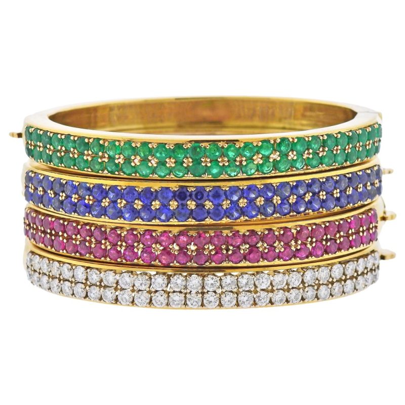 gold bangle bracelet set