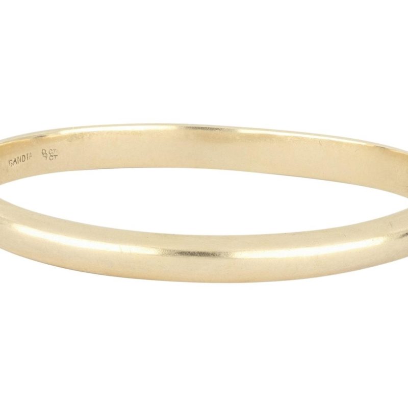 solid 9ct gold bangle
