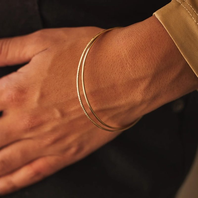 14k gold bangle bracelets