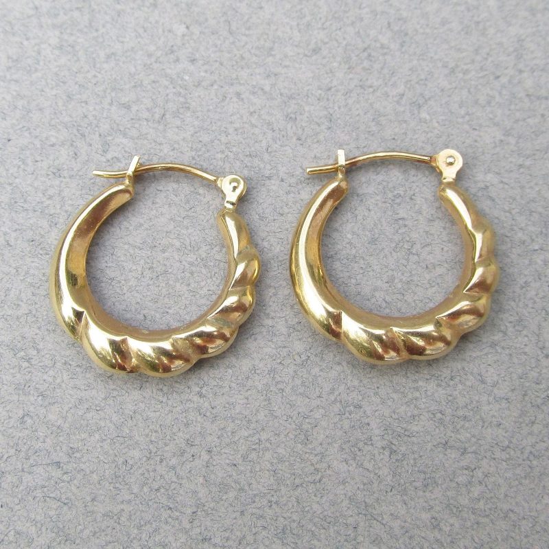gold hoop earrings