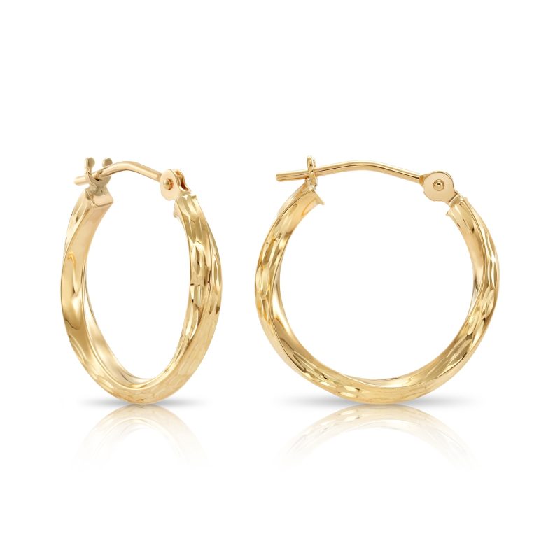 gold hoop earrings