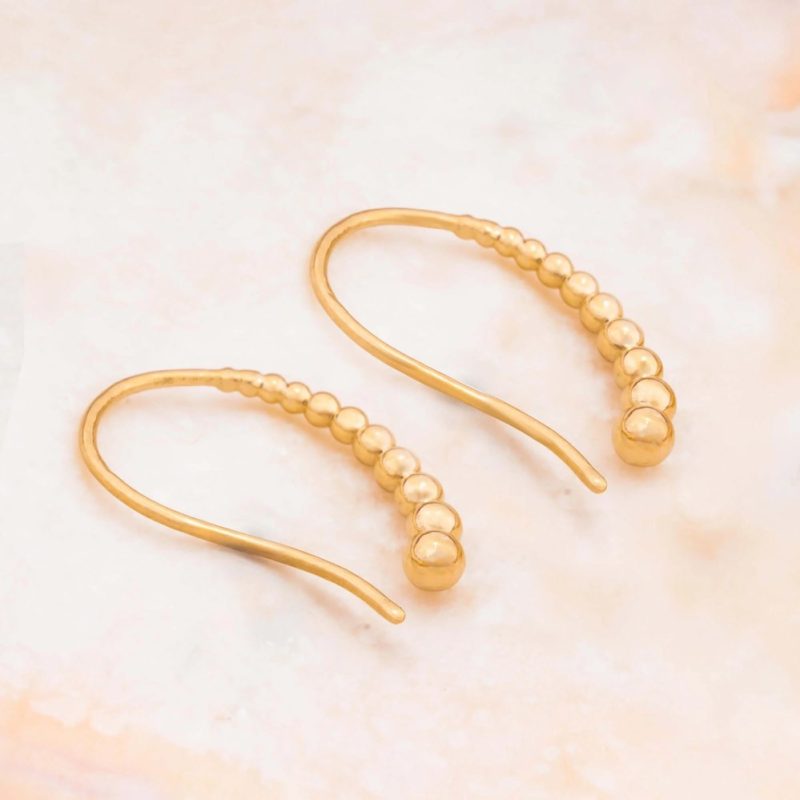 gold hoop earrings